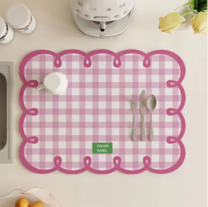 Diatomite Placemat | Absorbent Non-Slip Heat Resistant Table Mat