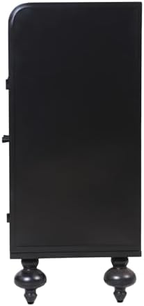 Accent Storage Cabinet with 2 Doors, Sideboard Steel Buffet Cabinet with Storage Embossed for Entryway Living Room Dining Room