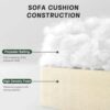 78.7" Cloud Sectional Couches for Living Room, Convertible L-Shape Deep Seat Couch with 2 Storage Ottoman, 2 Seater Modular Sectional Sofa for Living Room/Bedroom/Office (Green, Loveseat - 2 Ottomans)