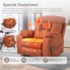 Extra Large Power Lift Recliner with Independently Adjustable Headrest, Lumbar, Backrest, Legrest Lift Lazy Boy Recliners Chairs for Elderly with Vibrating Leg Massage and Heated Seat