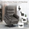 Multi-Functional Power Lift Recliner with Foldable Table, Charging Station, Lazy Boy Recliner Chair That Can Rest Flat. Lift Chairs Recliners for Elderly with Massage and Lumbar Heat