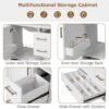Bathroom Vanity, 30" Bathroom Vanity with Sink, Modern Storage Cabinet with 3 Drawers & 1 Door, Freestanding Bathroom Vanities, Solid Wood Frame for Small Space 30'' x 18'' x 34'' (White)