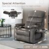 Multi-Functional Power Lift Recliner with Foldable Table, Charging Station, Lazy Boy Recliner Chair That Can Rest Flat. Lift Chairs Recliners for Elderly with Massage and Lumbar Heat