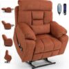 Extra Large Power Lift Recliner with Independently Adjustable Headrest, Lumbar, Backrest, Legrest Lift Lazy Boy Recliners Chairs for Elderly with Vibrating Leg Massage and Heated Seat