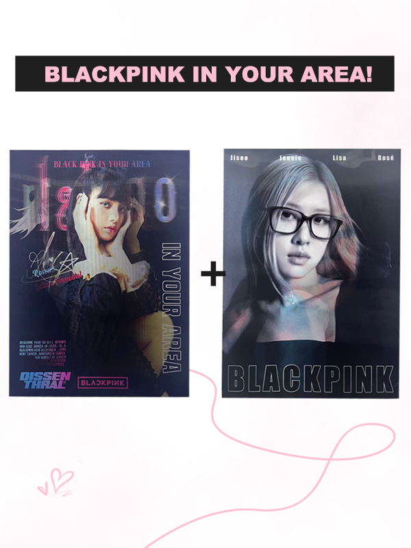 Black Pink 3D motion flip poster/Lenticular Printing