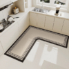 Kitchen mat anti-slip oil-resistant wash-free diatomite absorbent